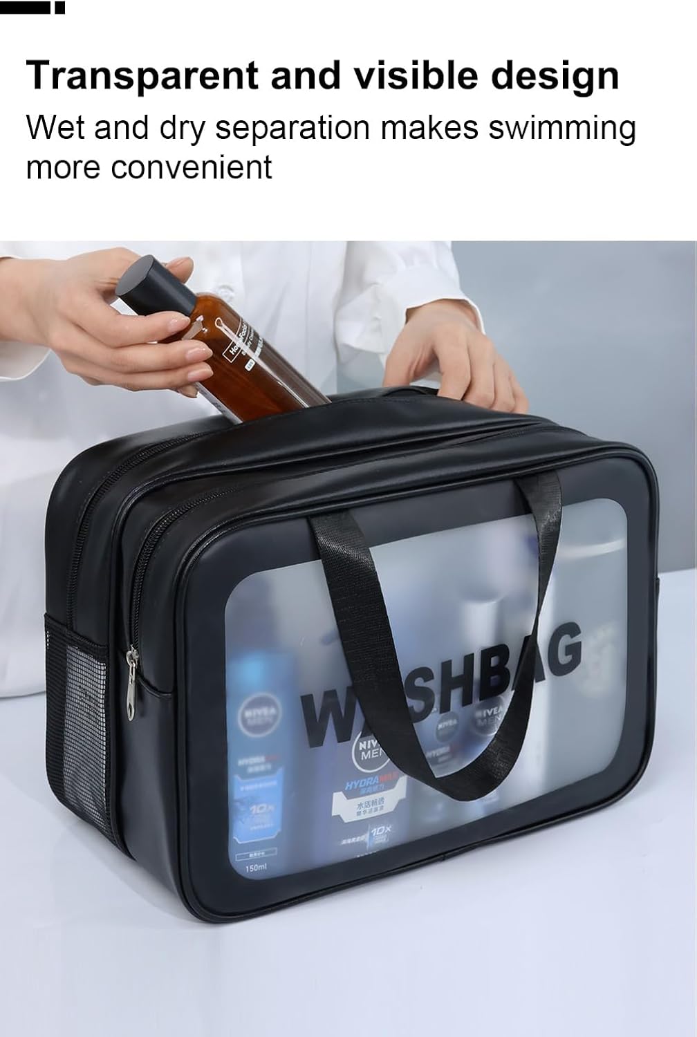 کیف لوازم آرایشی و بهداشتی مسافرتی واش بگ کد HB02