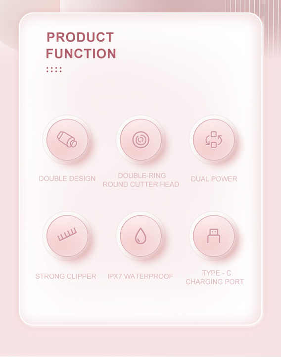 ماشین اصلاح موی بدن و صورت بانوان