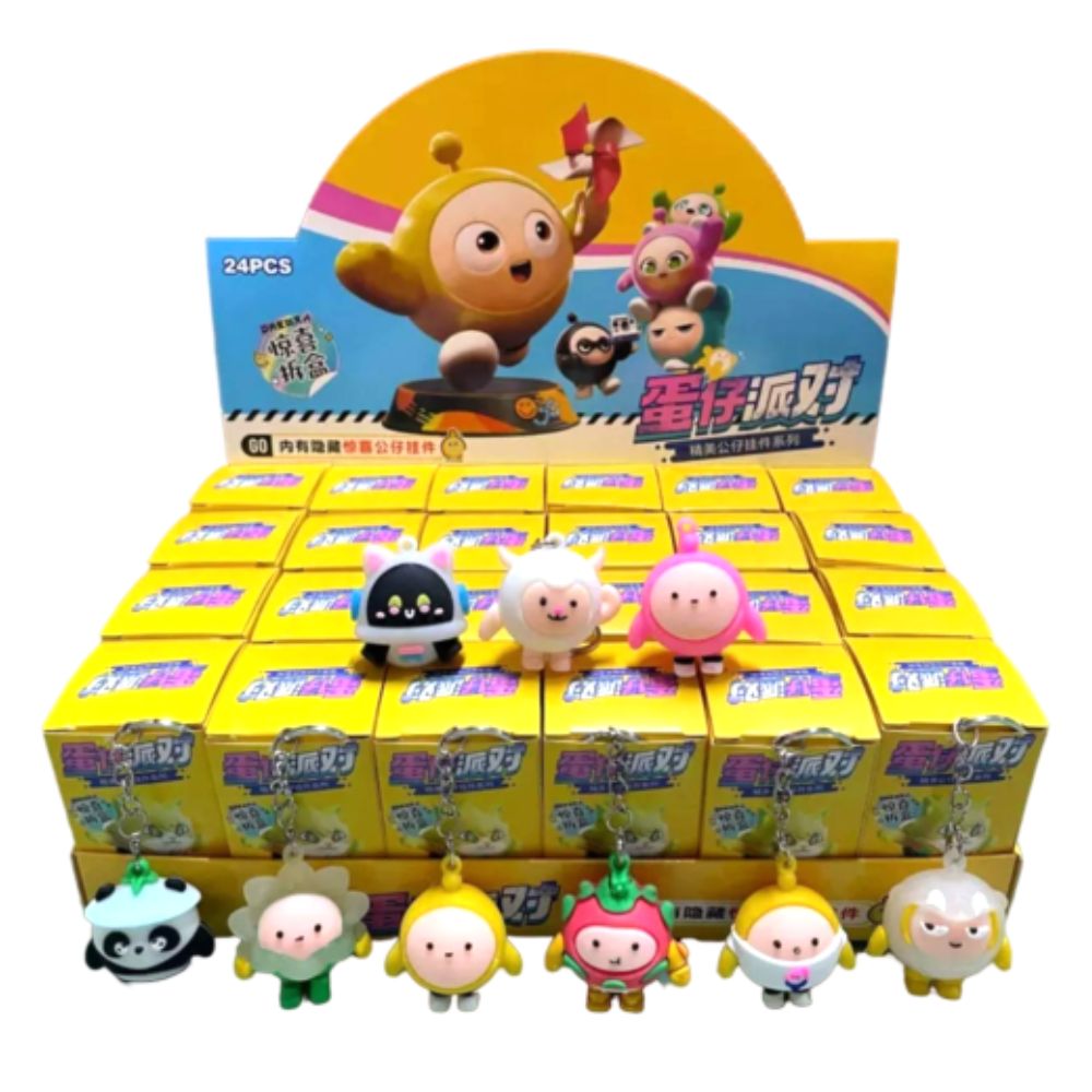 آویز عروسکی شانسی Egg Stars پک 24 عددی