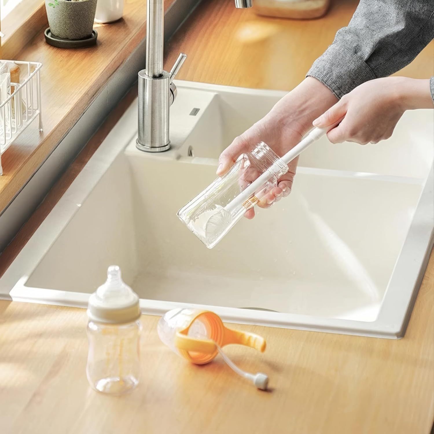 فرچه شستشوی سیلیکونی ایکیا مدل 90 درجه 