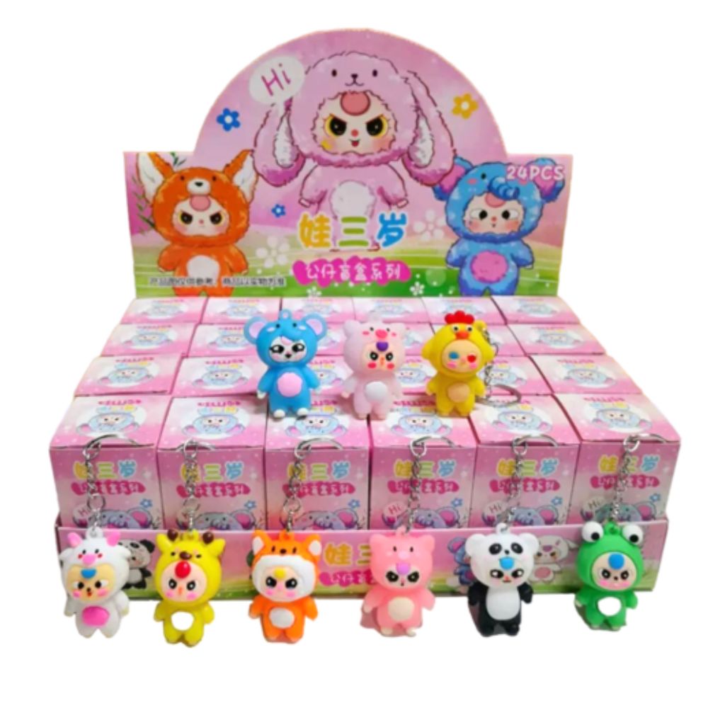 آویز عروسکی شانسی Hello Sanrio پک 24 عددی