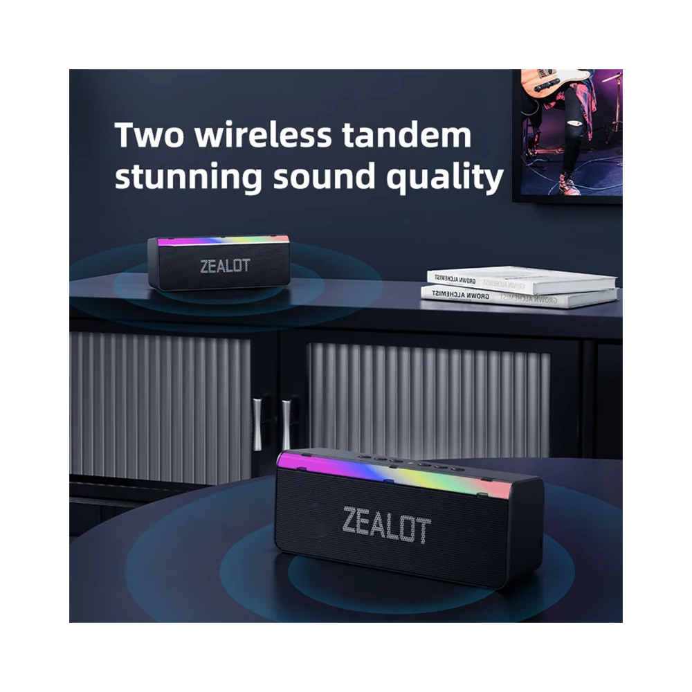 اسپیکر بلوتوثی قابل حمل zealot مدل S72