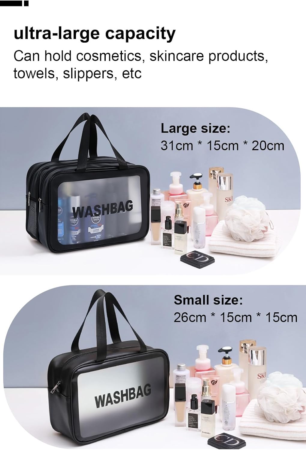 کیف لوازم آرایشی و بهداشتی مسافرتی واش بگ کد HB02