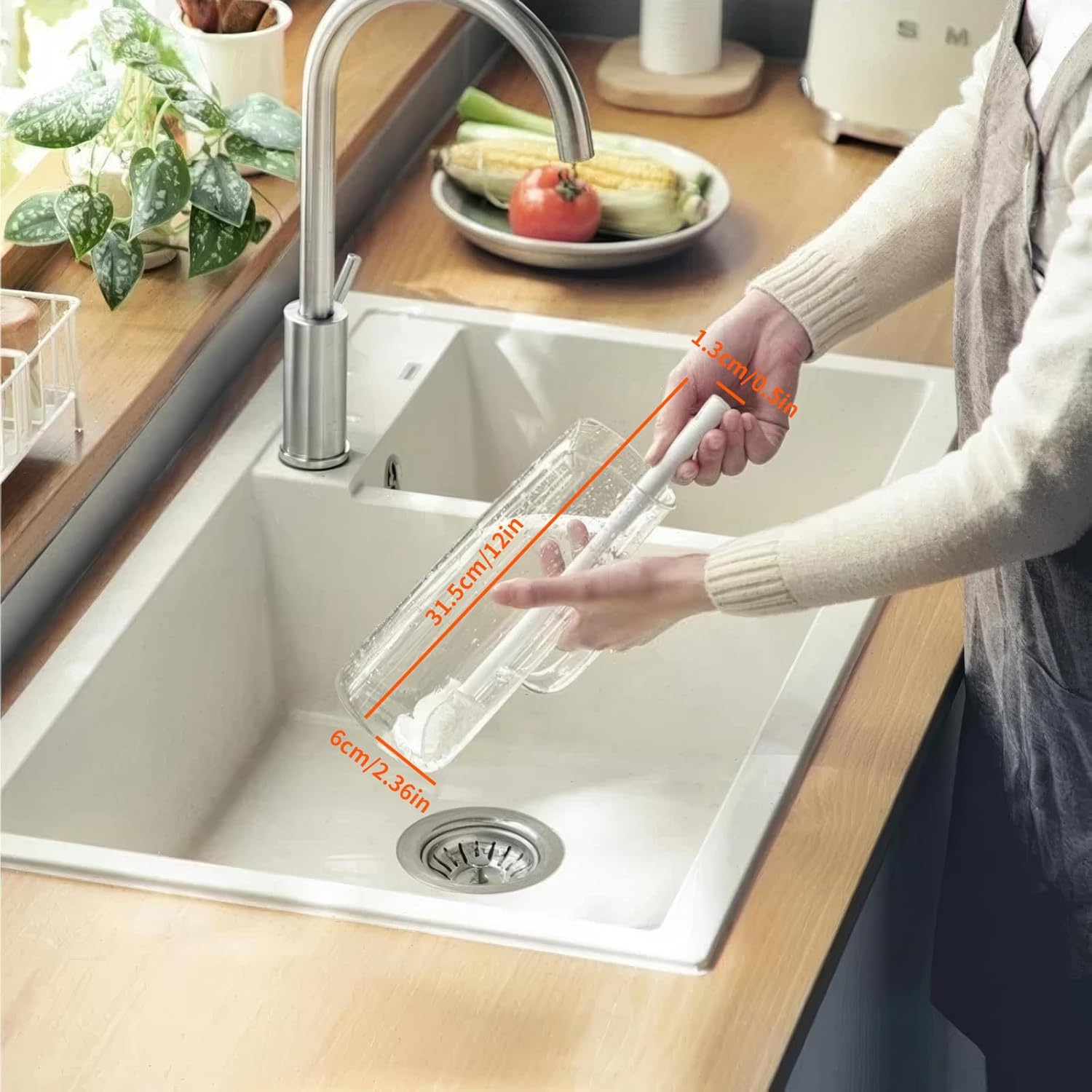 فرچه شستشوی سیلیکونی ایکیا مدل 90 درجه 