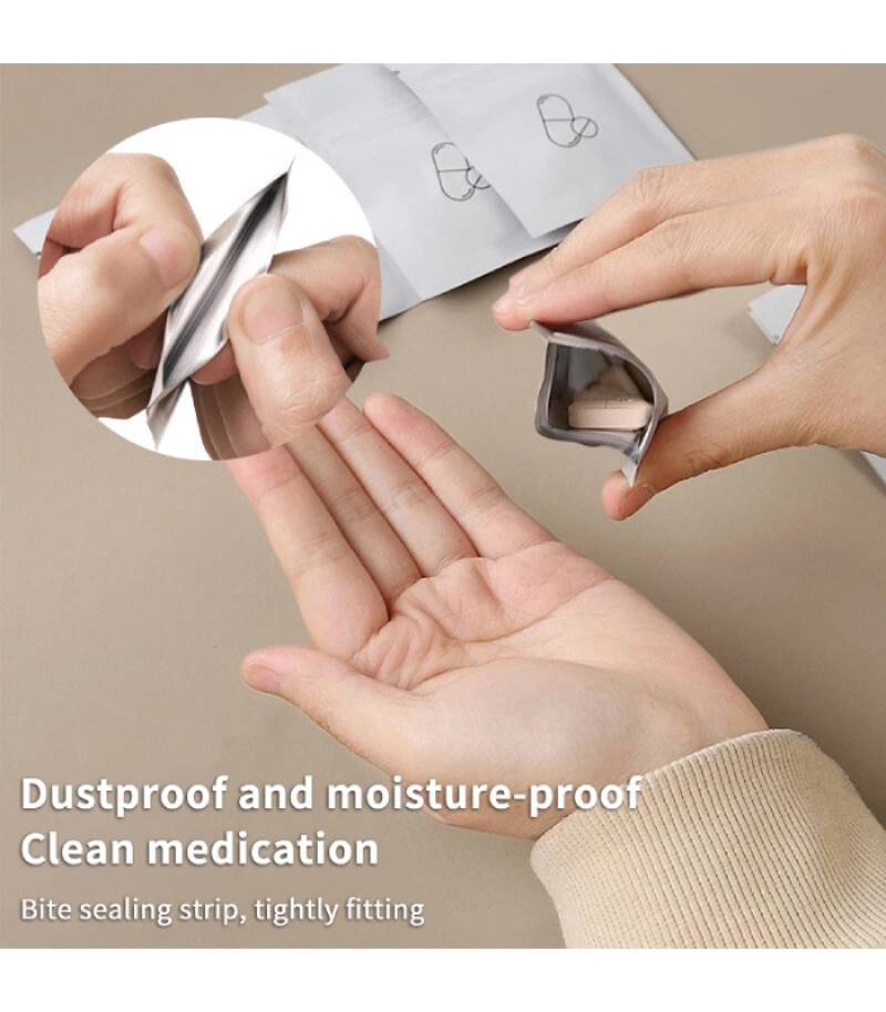 کیسه نگهدارنده آلومینیومی قرص پک 100 تایی