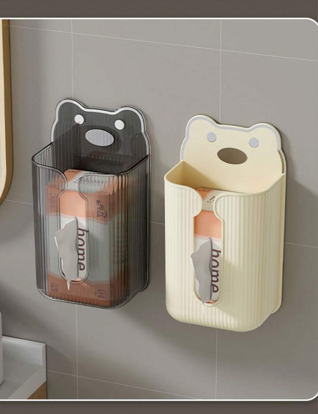 جعبه دستمال دیواری فانتزی طرح خرس عروسکی