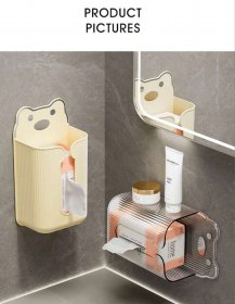 جعبه دستمال دیواری فانتزی طرح خرس عروسکی