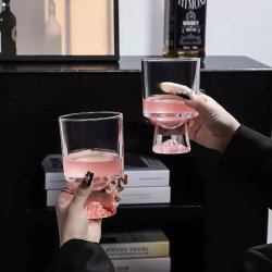 لیوان شیشه‌ای طرح کوهستان بسته 48 عددی