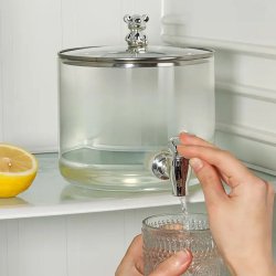 کلمن شیشه‌ای شیر‌دار با ظرفیت 2300ml