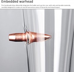 لیوان شیشه ای Lesulety طرح گلوله خورده