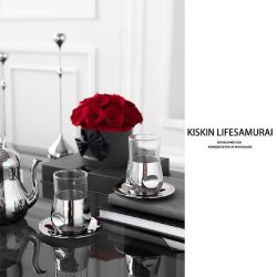 فنجان و نعلبکی شیشه ای کد HB10