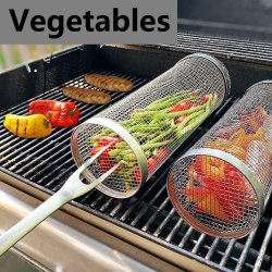 سبد گریل چرخشی استیل 20 سانتی‌متری