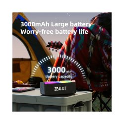 اسپیکر بلوتوثی قابل حمل zealot مدل S72