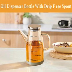 بطری روغن‌ریز شیشه‌ای 800 میلی لیتر