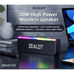 اسپیکر بلوتوثی قابل حمل zealot مدل S72