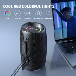 اسپیکر بلوتوثی zealot قابل حمل M2 مدل RGB