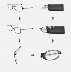 عینک مطالعه تاشو قابل حمل