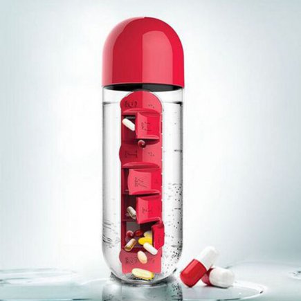 بطری آب مدل Pill And Vitamin