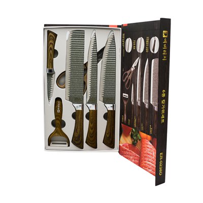 ست چاقو آشپزخانه 6 پارچه AL-751