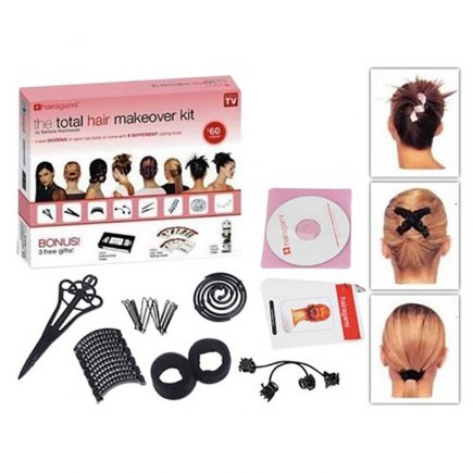 بسته گیره های شکل دهنده مو همراه با کارت و DVD آموزشی کد 5389
